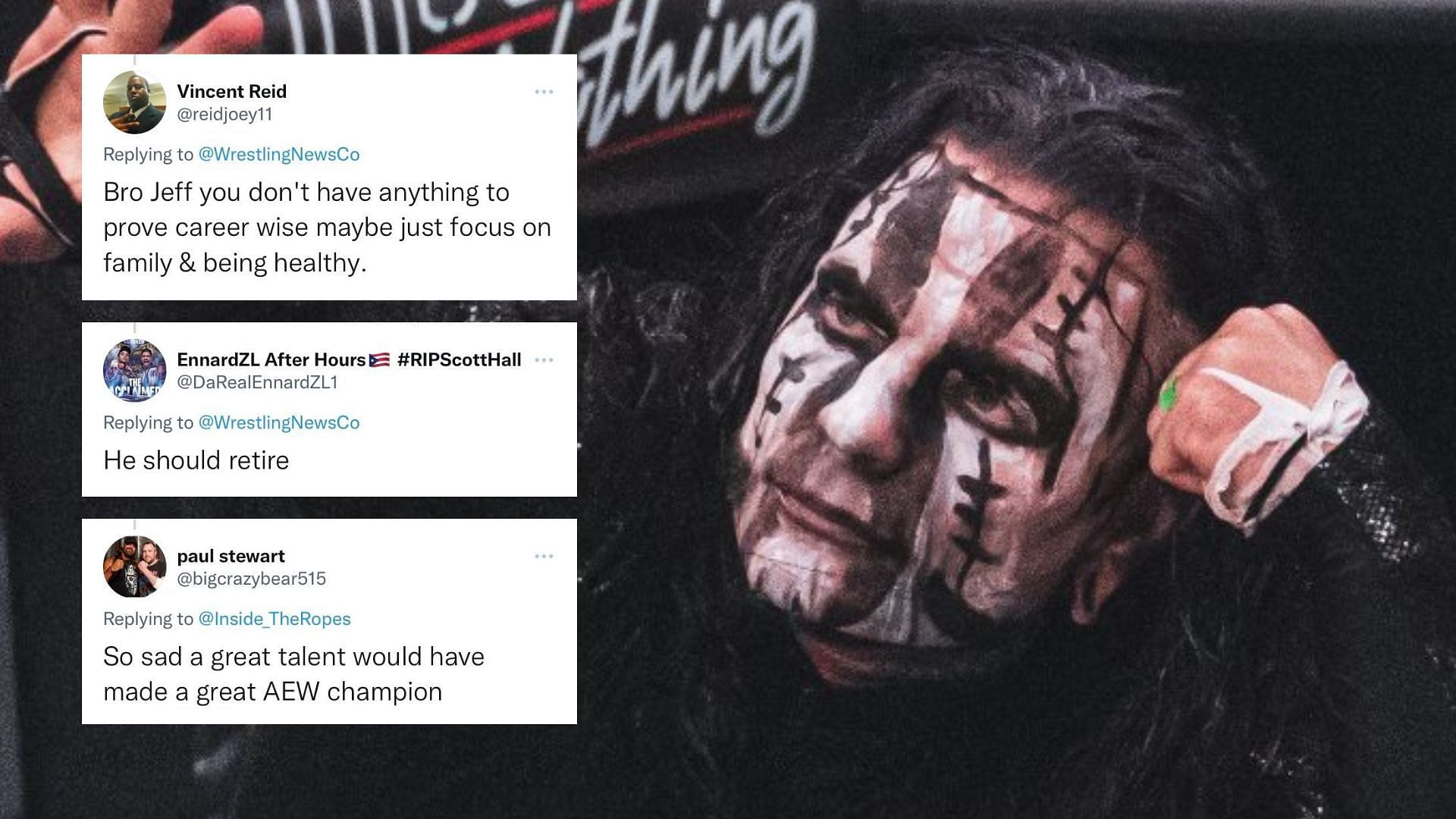 Twitter has reacted to the news that Jeff Hardy isn