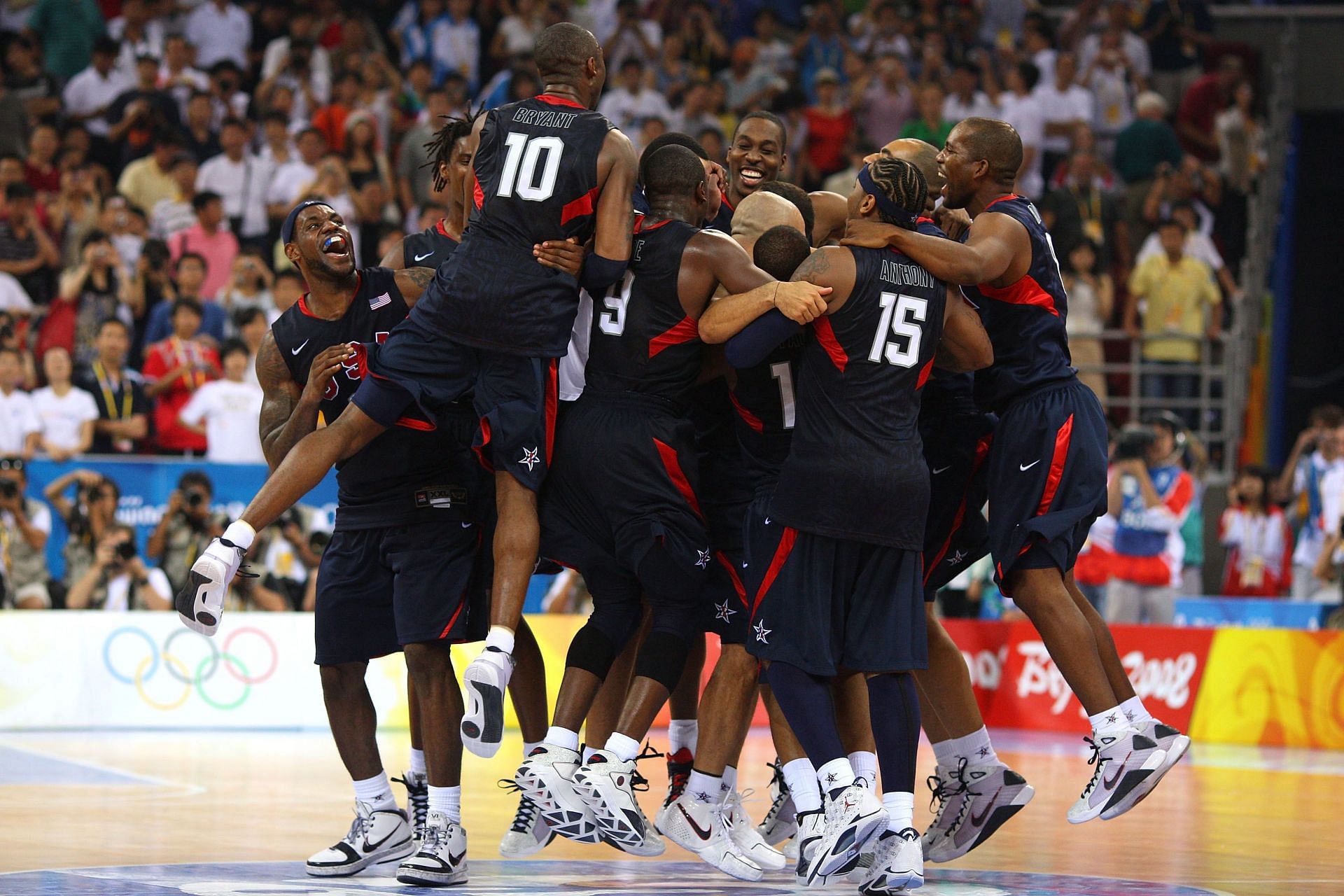 2008 Team USA led by Kobe Byrant and LeBron James.