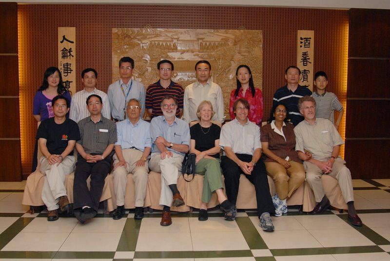 Dr. Jones with his research group at China (Image via princeton.edu)