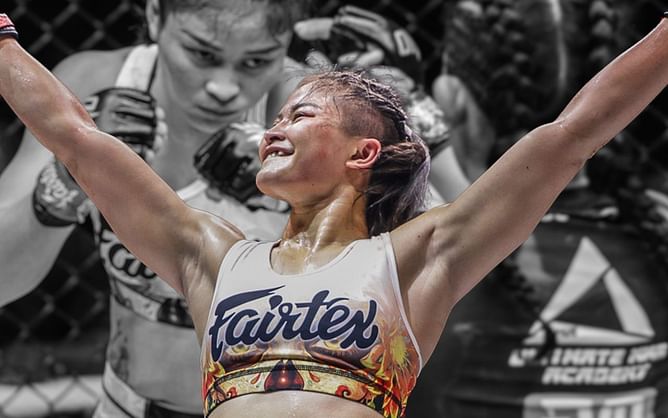 “It’s just for my fans” - Stamp Fairtex says she will be throwing out shirts to her fans during fight nights
