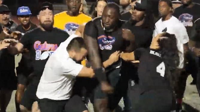 WATCH: Cops investigating former NFL player involved in brutal brawl at U12 football game