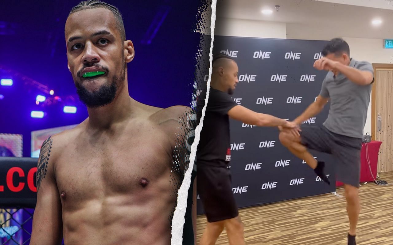 [Photo Credit: ONE Championship] Regian Eersel, Mitch Chilson 