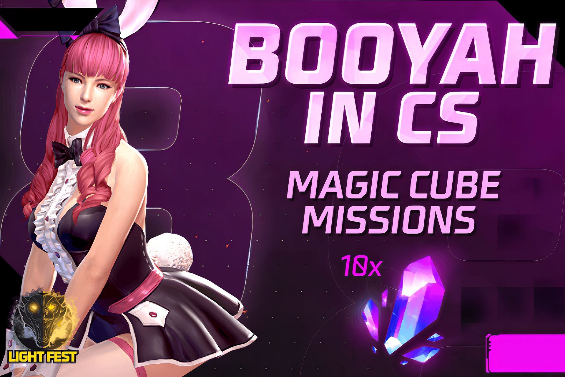 The eight Magic Cube mission is offering 10 free Cube Fragments (Image via Garena)