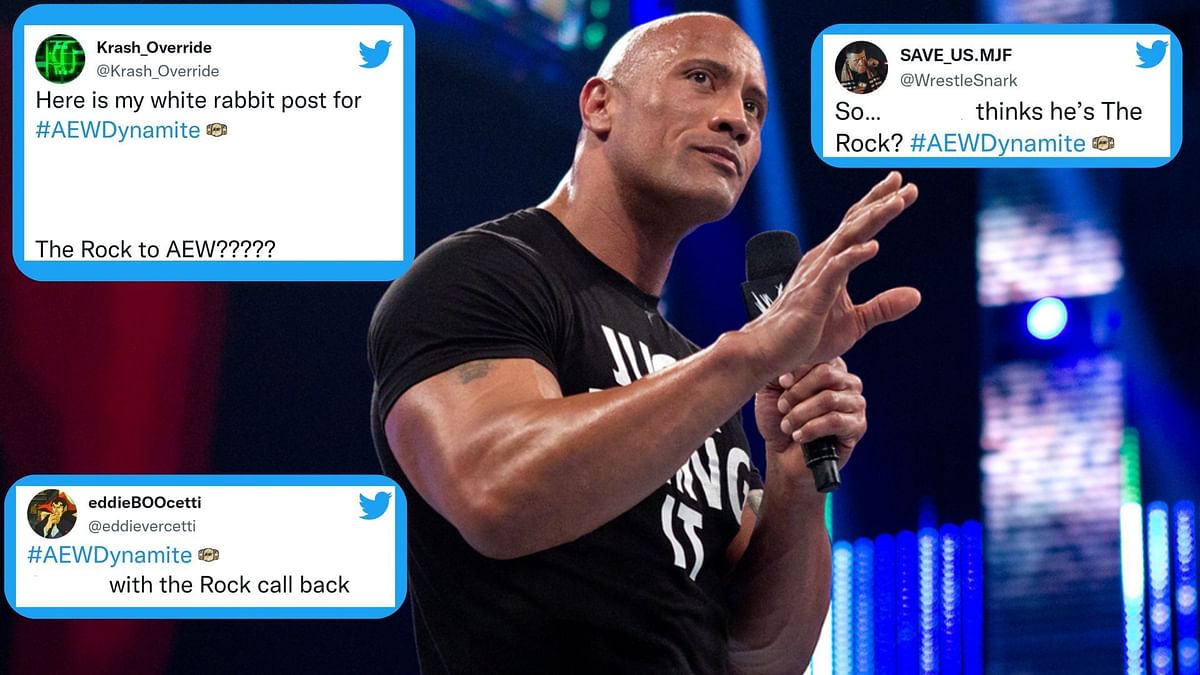 the rock aew wrestling