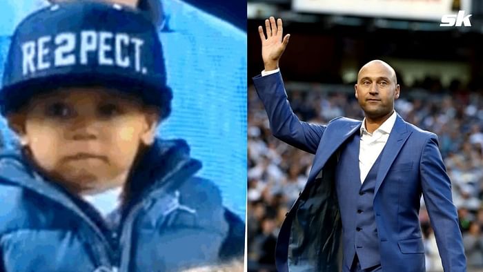 Derek Jeter's nephew tips his cap to the captain 