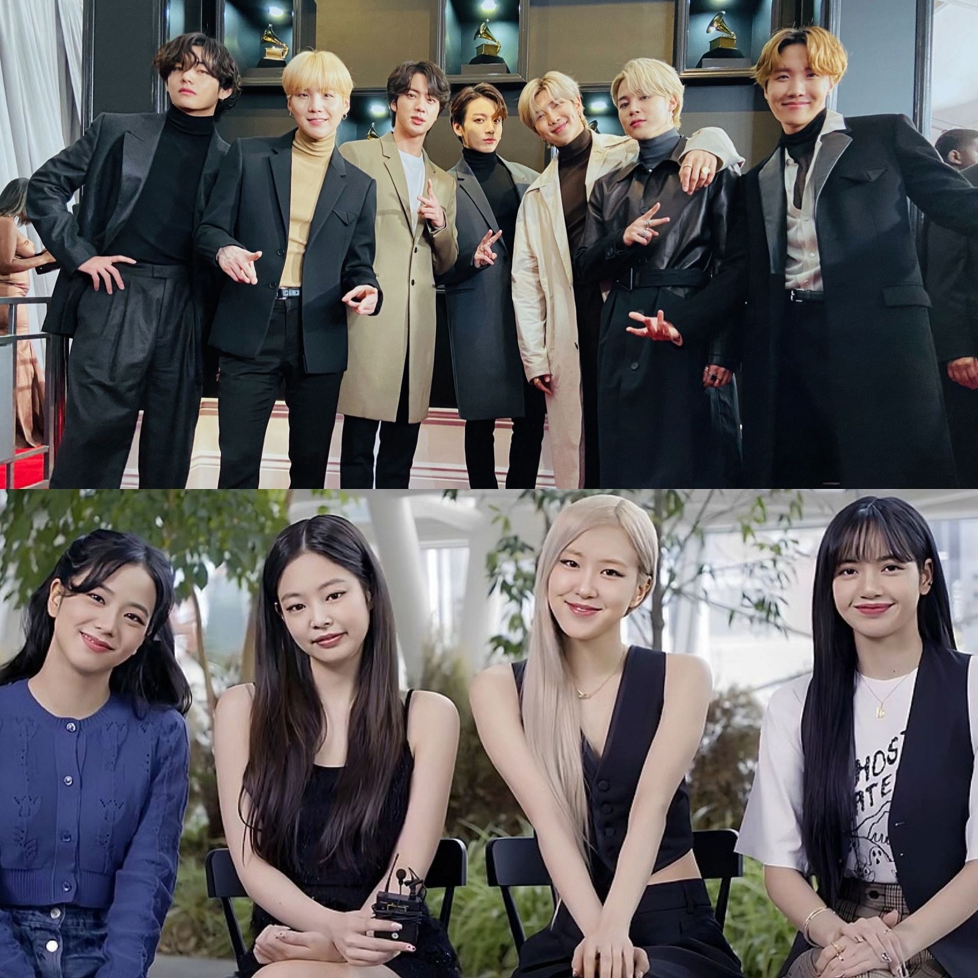 BTS and BLACKPINK (Images via Twitter/bts_bighit and PUBG)