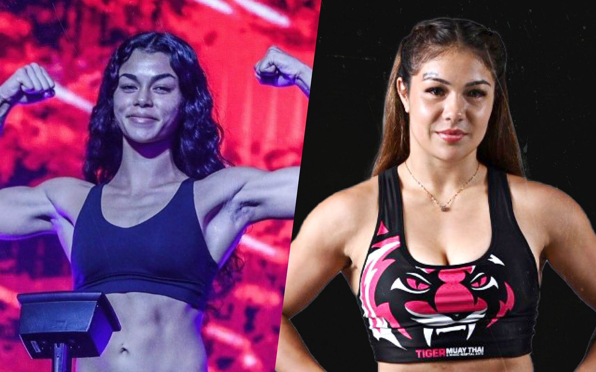 Lea Bivins (left) and Noelle Grandjean (right). [Photos ONE Championship]