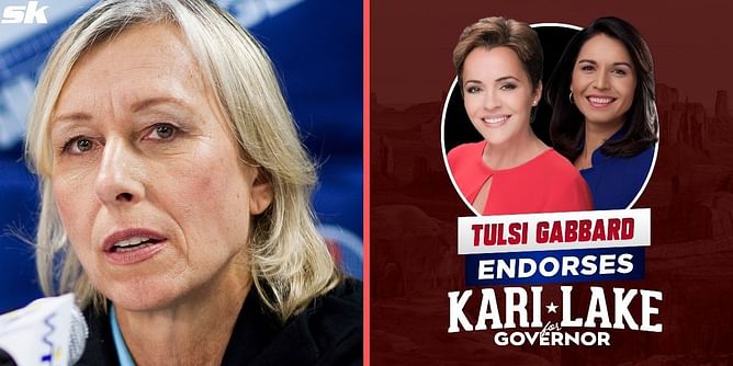 "Shame on them" - Martina Navratilova slams Tulsi Gabbard and Kari Lake for shifting their stance on abortion