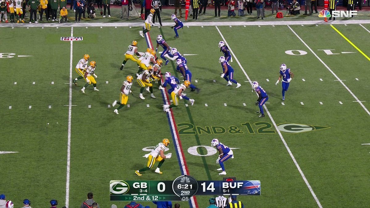 Sunday Night Football on NBC on X: Aaron Rodgers vs. Josh Allen #GoPackGo  vs. #BillsMafia See you Sunday night. 