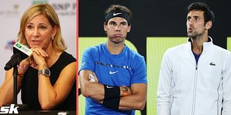 Chris Evert reacts to Novak Djokovic claiming he and Rafael Nadal played more matches than any other rivalry in tennis history