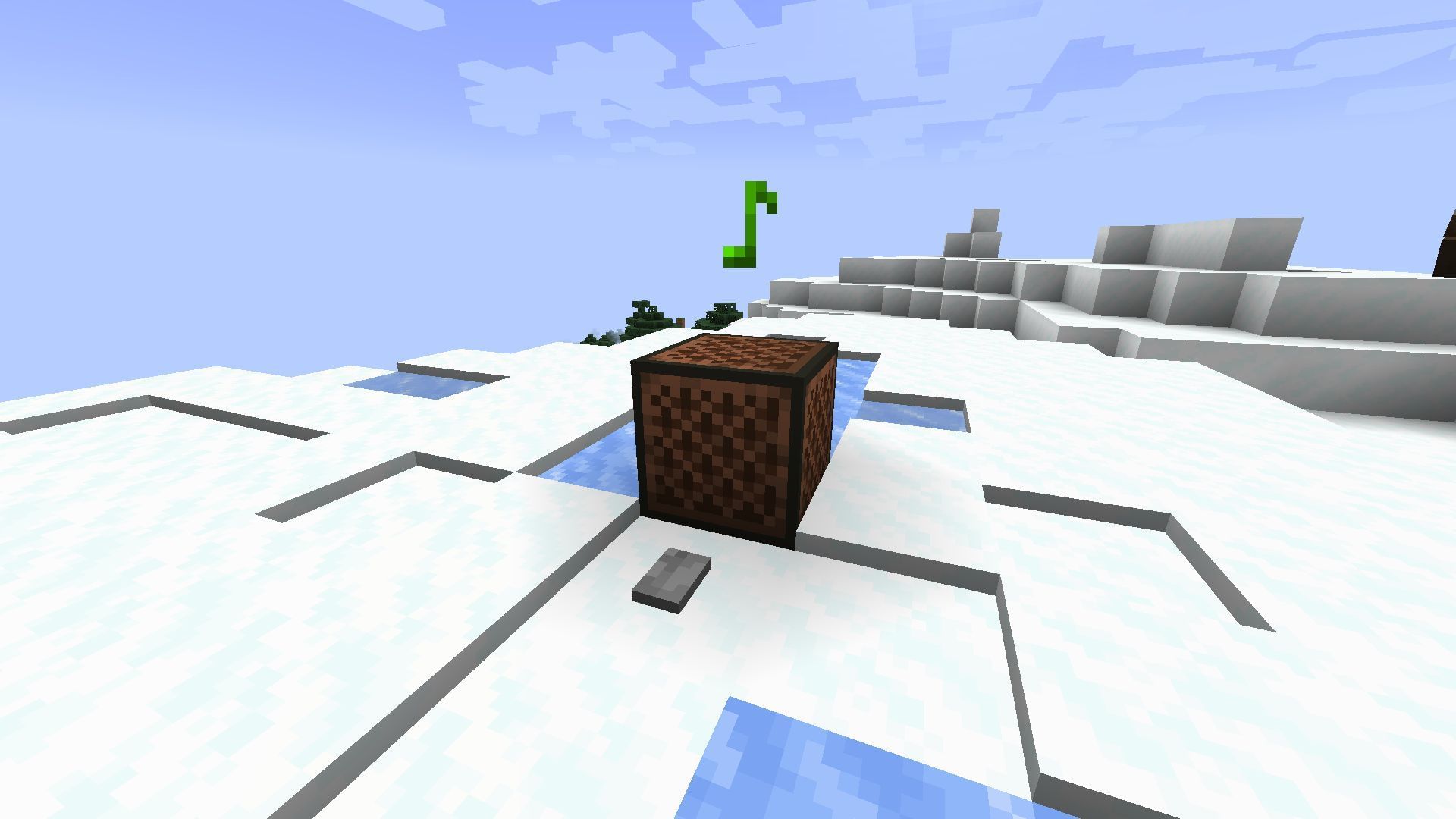 Note blocks can be automatically activated from a redstone circuit in the game (Image via Mojang)