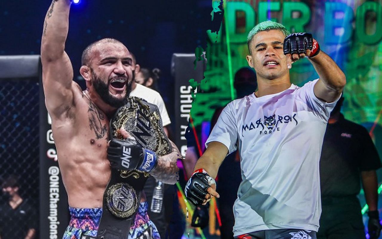 John Lineker (L) left a parting advice for his Fabricio Andrade (R) less than a week before their match. | Photo by ONE Championship