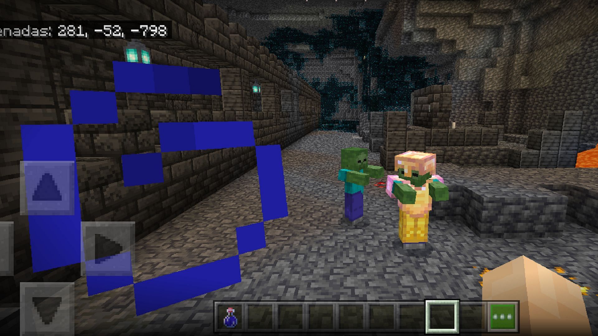 Average hostile mobs should no longer spawn in Bedrock&#039;s Ancient Cities (Image via Minecraft Bug Reporting)