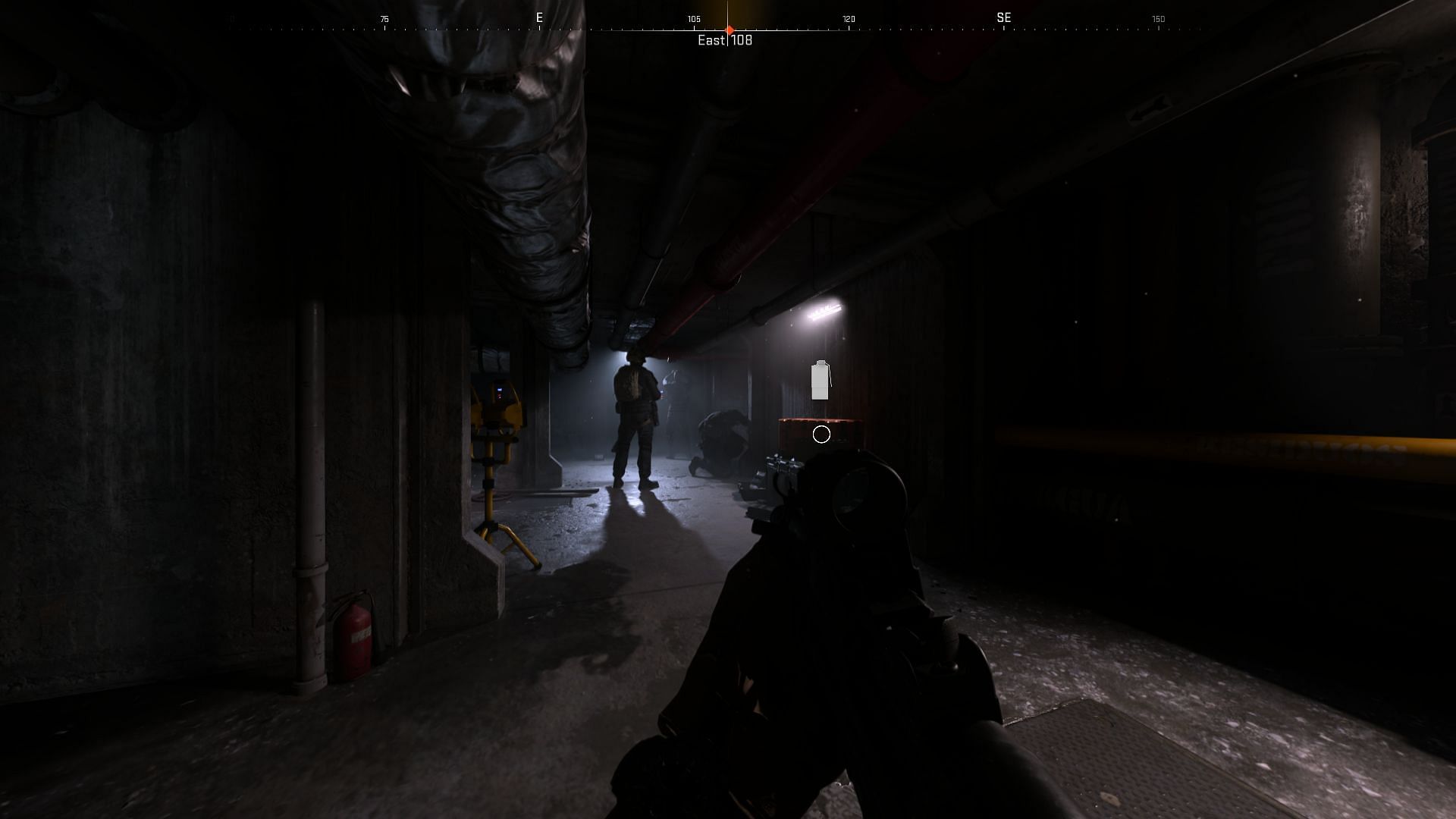 Three guards and the orange box (Image via Activision)