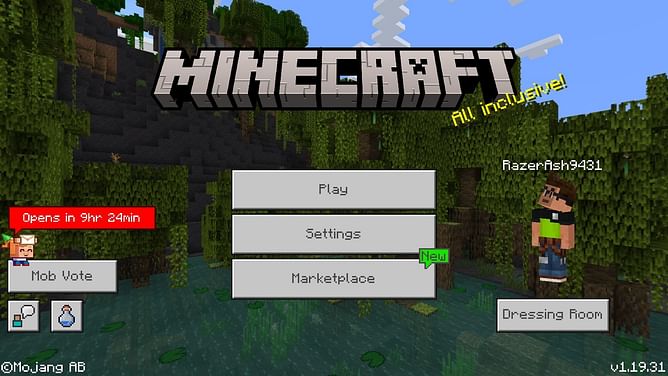 How to vote in Minecraft Mob Vote 2022 in Bedrock Edition
