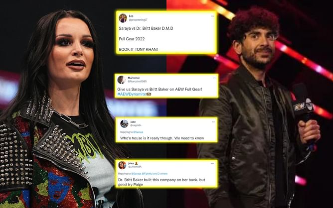 "BOOK IT TONY KHAN!" - Twitter urges AEW President to build up dream match between Saraya (fka Paige) and former women's champion