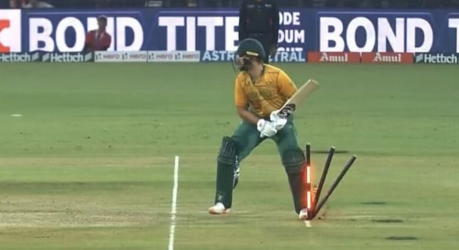 IND vs SA 2022: [WATCH] Rilee Rossouw smashes century after surviving hit-wicket on free hit