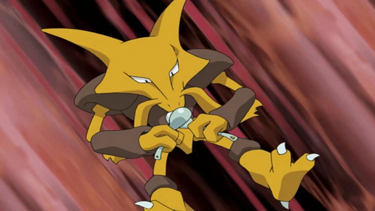 Anabel&#039;s Alakazam as seen in the anime (Image via The Pokemon Company)