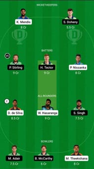 SL vs IRE Dream11 Prediction Team Today, Head to Head League