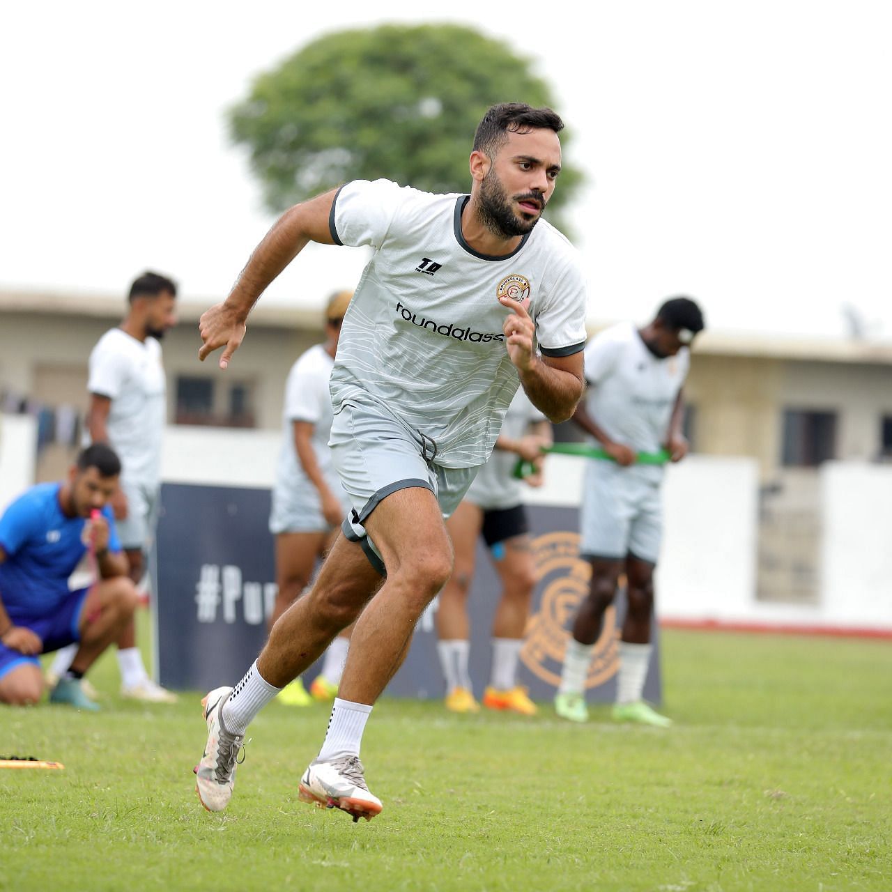 Juan Mera during a practice session (Image courtesy: RoundGlass Punjab FC Media)