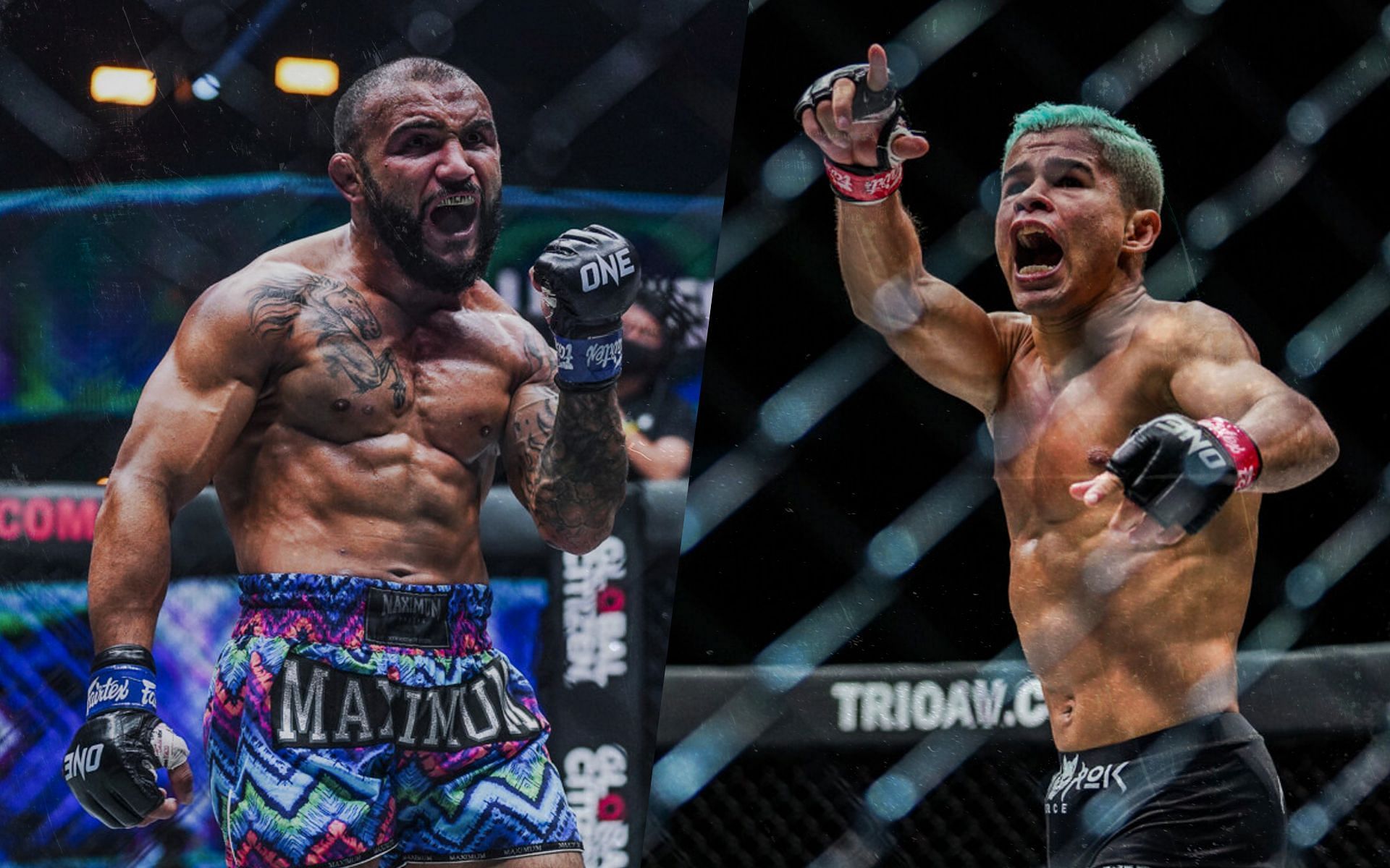 John Lineker (left) and Fabricio Andrade (right). [Photos ONE Championship]