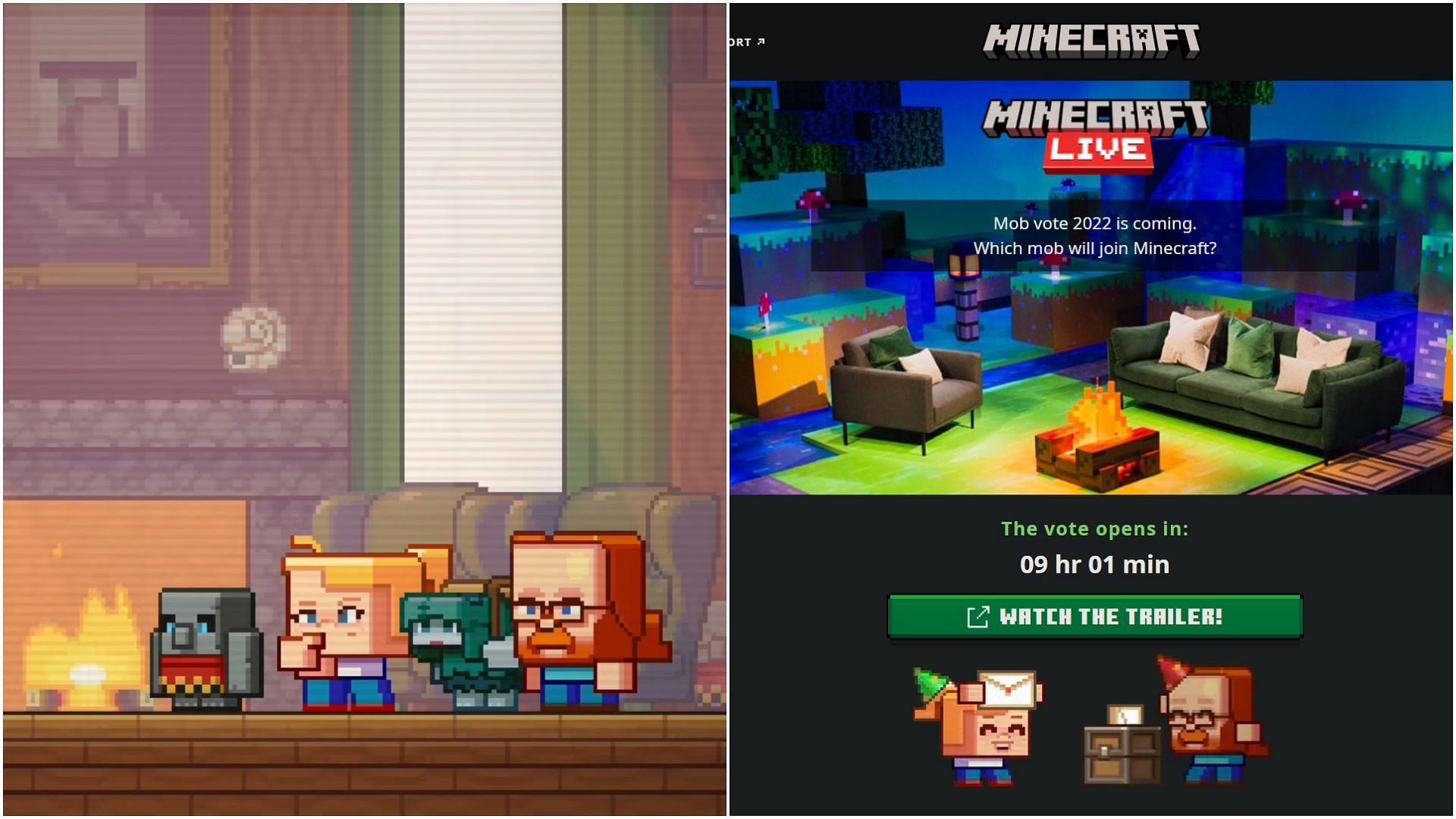 Minecraft Live will be commence in a few hours on different official video platforms (Image via Sportskeeda)