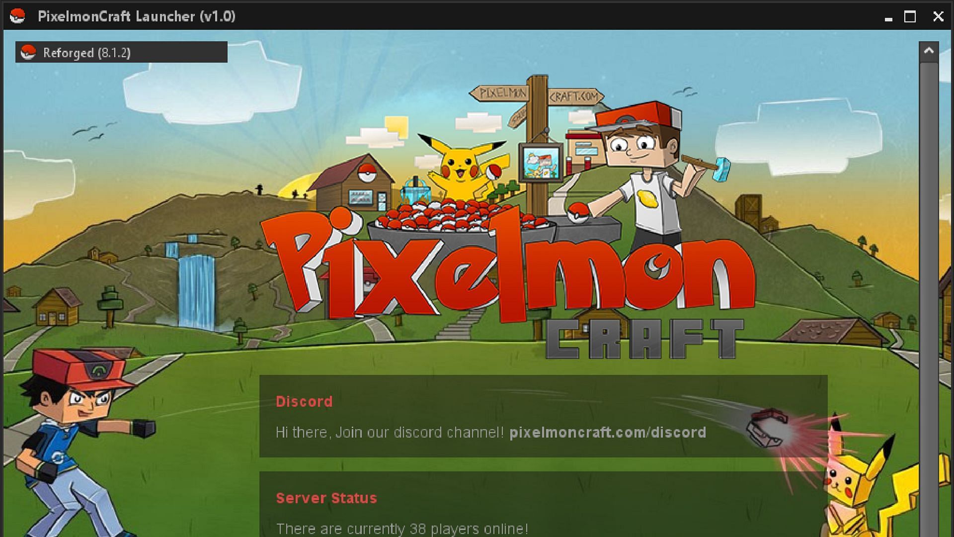 PixelmonCraft&#039;s official third-party launcher (Image via PixelmonCraft)