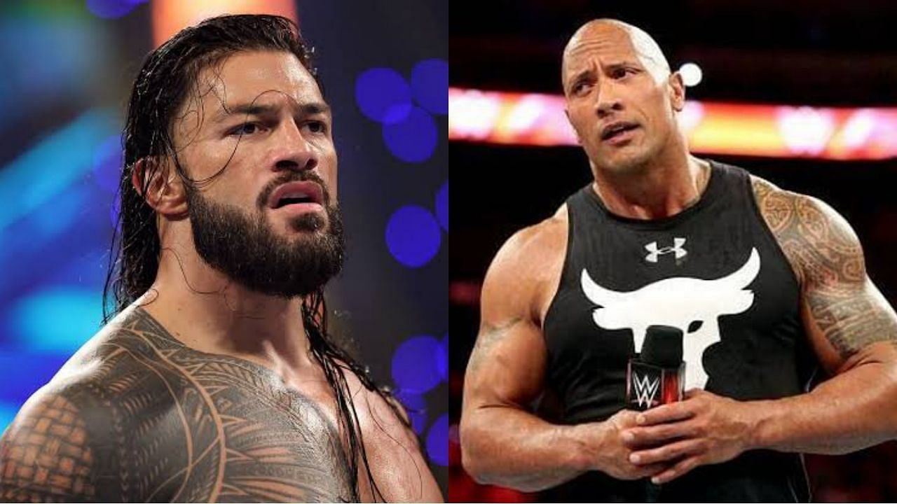 अनडिस्प्यूटेड WWE यूनिवर्सल चैंपियन रोमन रेंस और द रॉक 