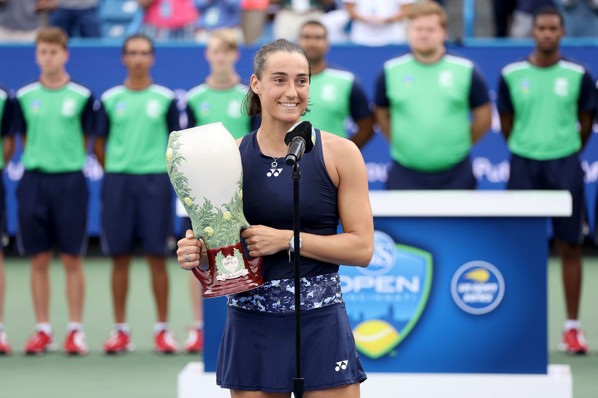 Caroline Garcia at the 2022 Western &amp; Southern Open.