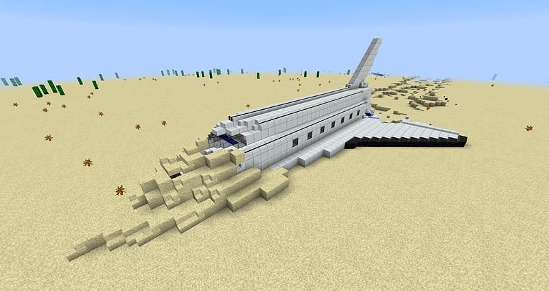 Players crash and survive on a completely different planet in Minecraft (Image via CurseForge)