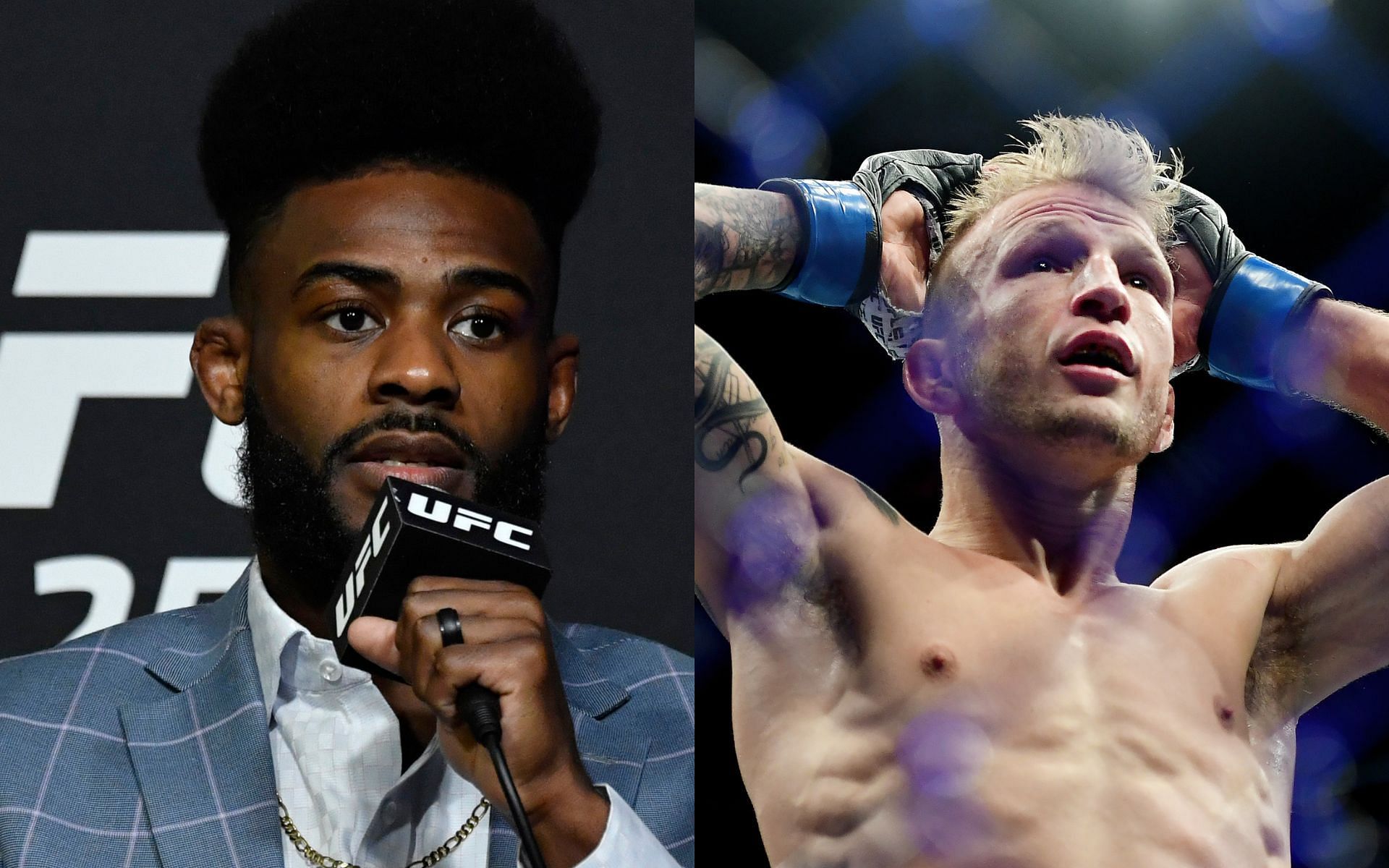 Aljamain Sterling (left), T.J. Dillashaw (right)