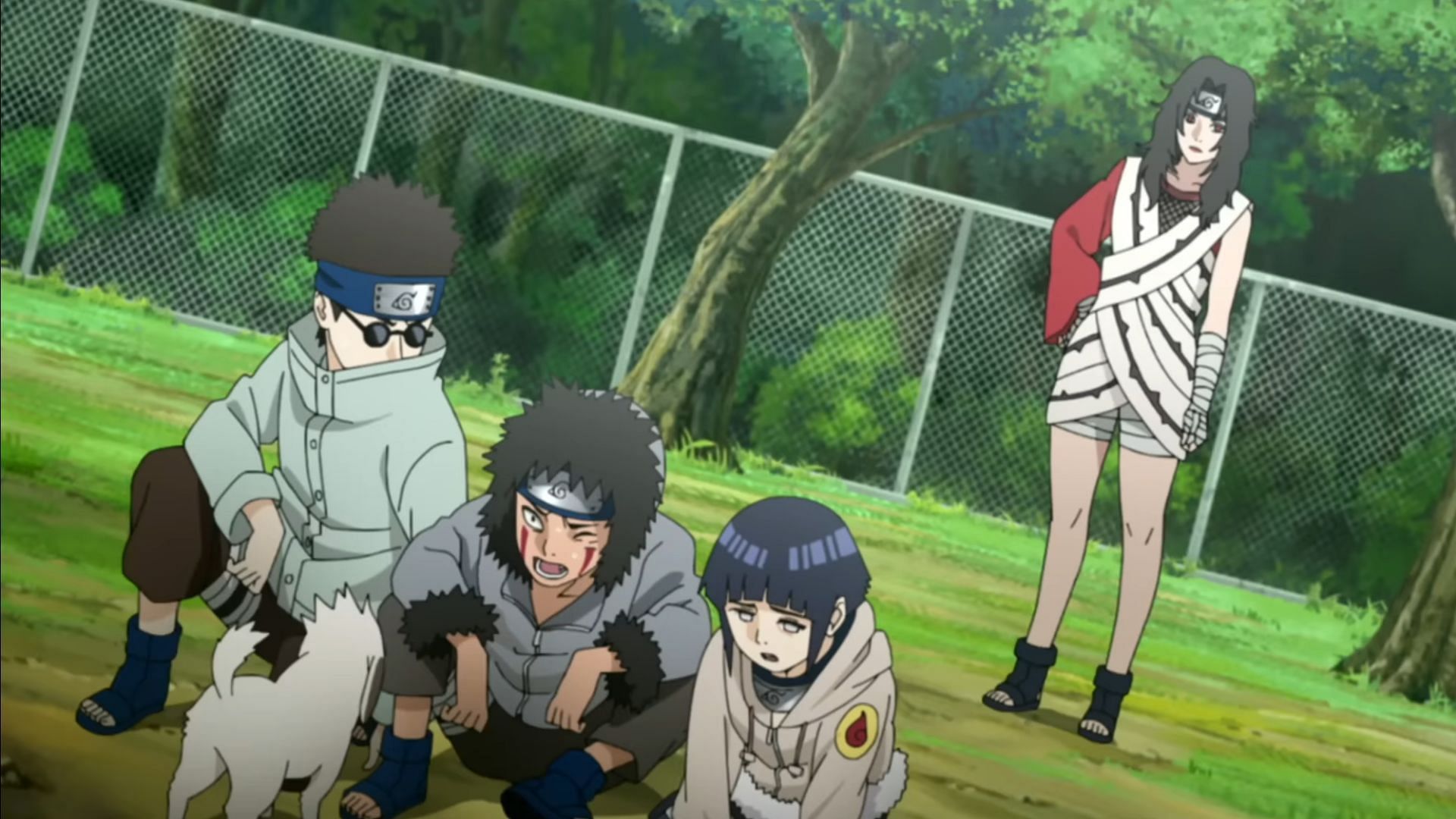 Team 8 with Kurenai-sensei in the PV (Image via Studio Pierrot)