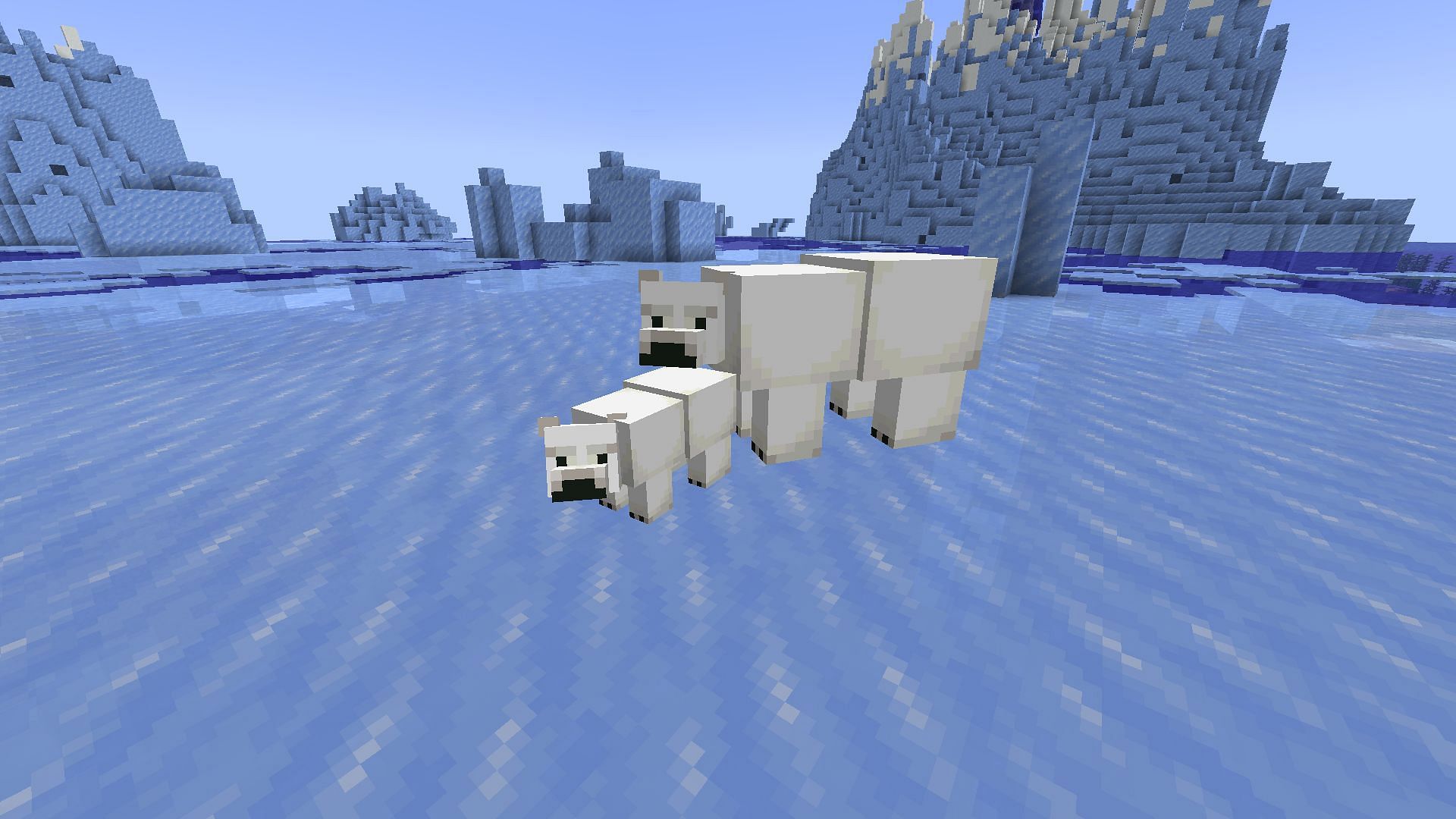 Polar Bears are only ambient mobs that do not have any major use in Minecraft (Image via Mojang)