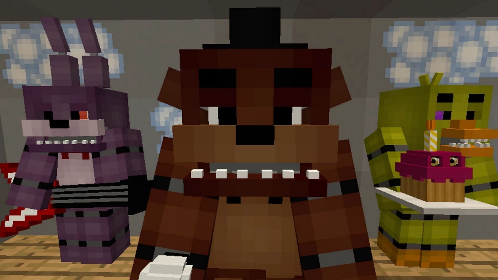 Five Nights at Freddy&#039;s is one of the most popular horror games (Image via planetminecraft.com)