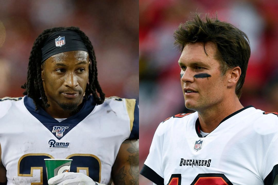 Could Todd Gurley (l) pull a Tom Brady (r) and play in the NFL this season?