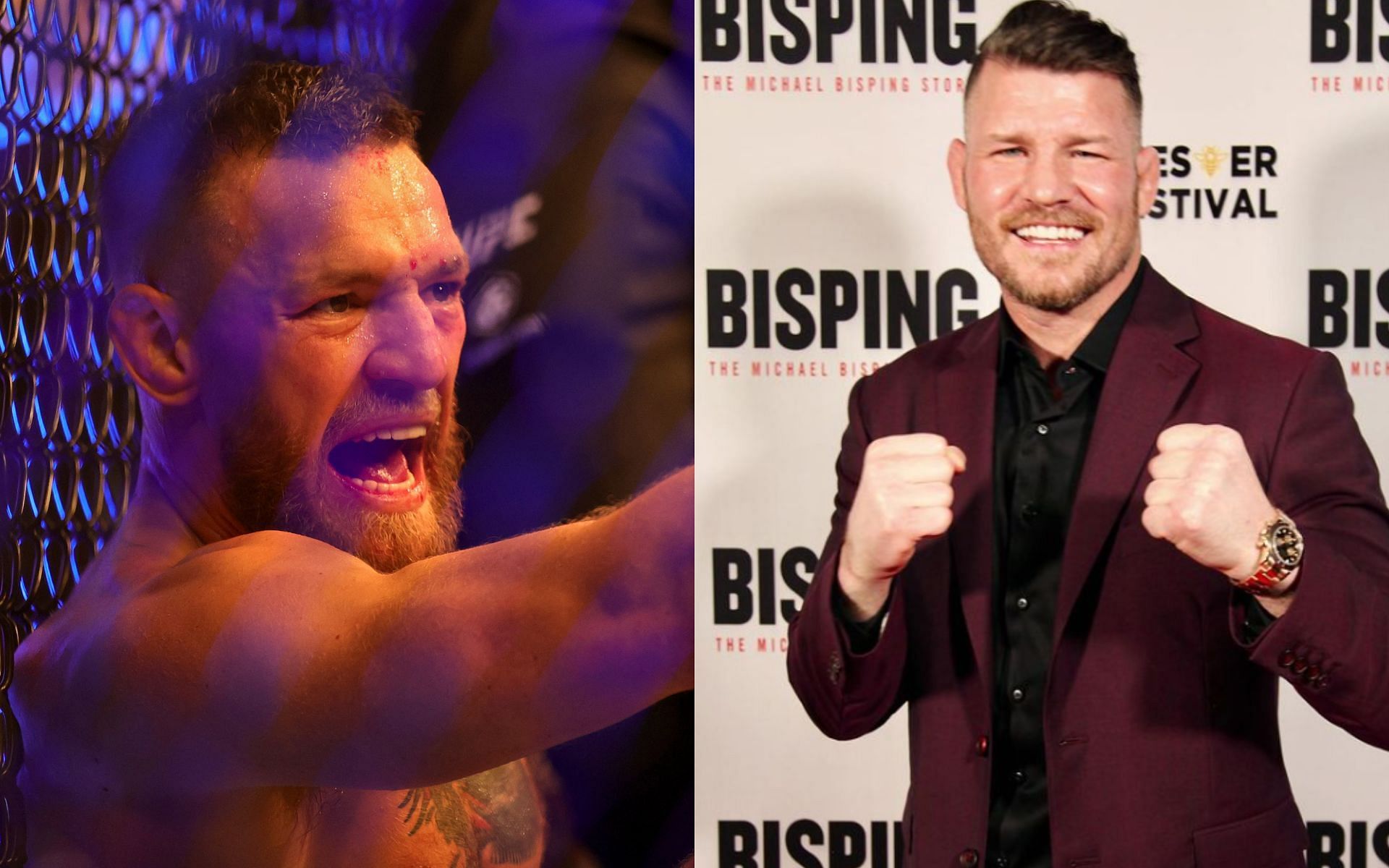 Conor McGregor (left), Michael Bisping (right) [Image courtesy of @mikebisping on Instagram]