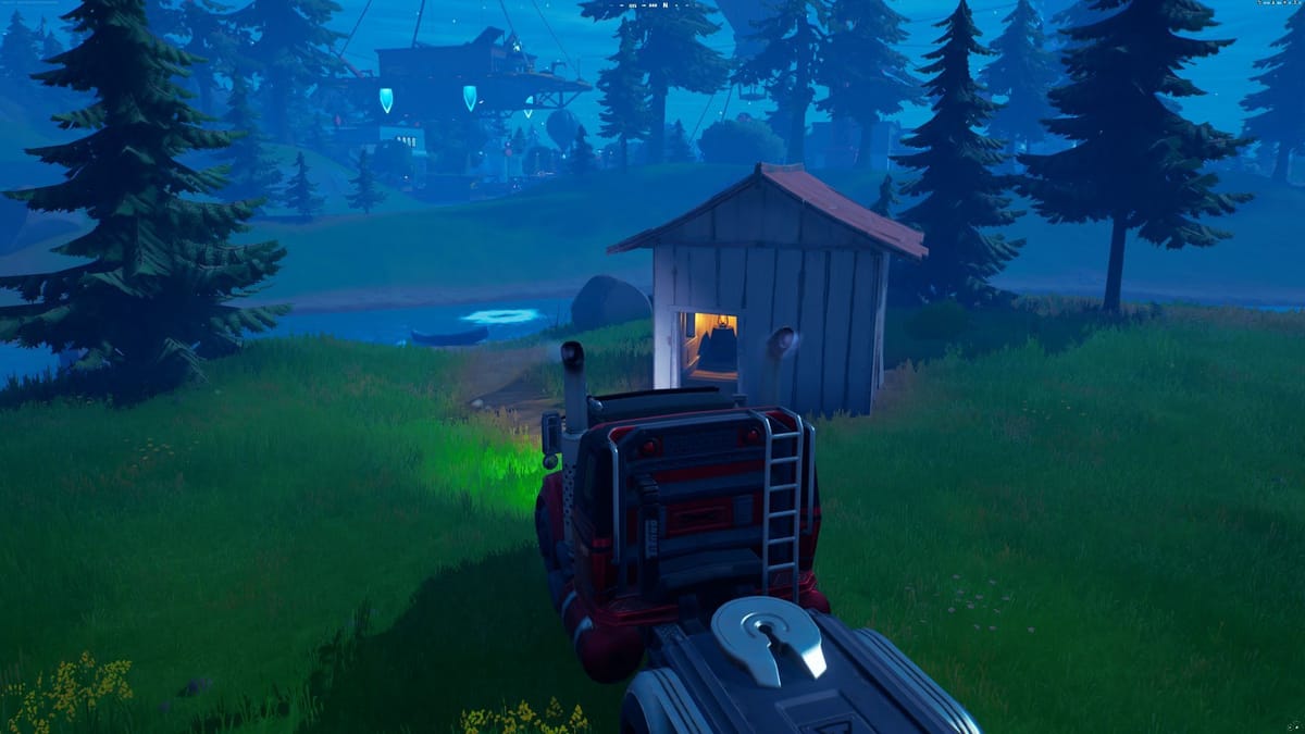 Fortnite How to honk a vehicle's horn at Grim Gables & Knowby Cabin