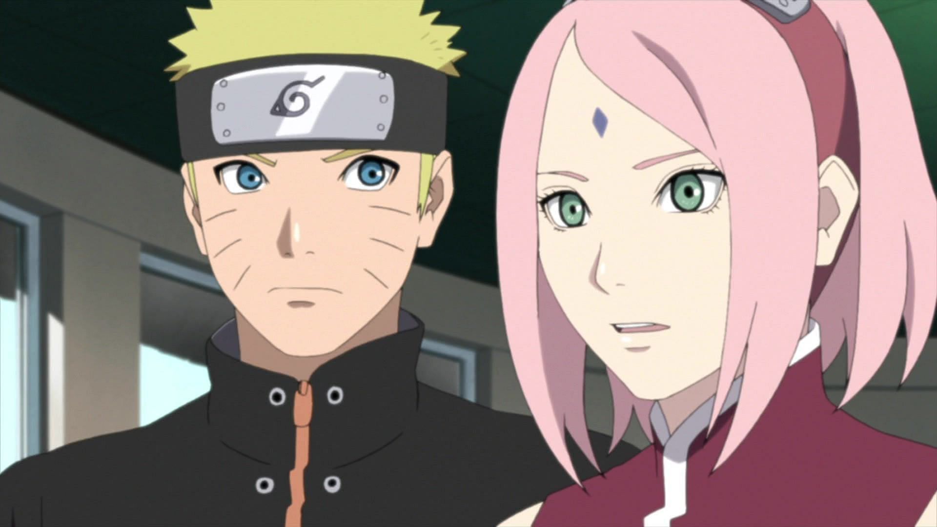 Sakura Und Naruto (Bild Über Studio Pierrot)