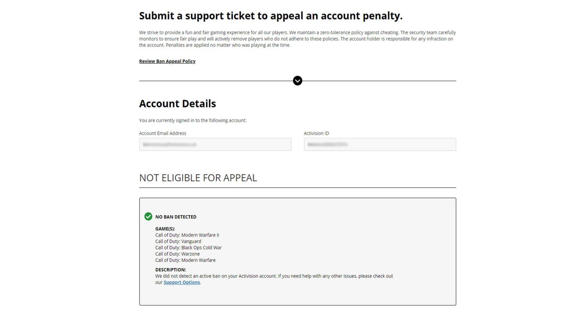 How to do Activision Ban Appeal?