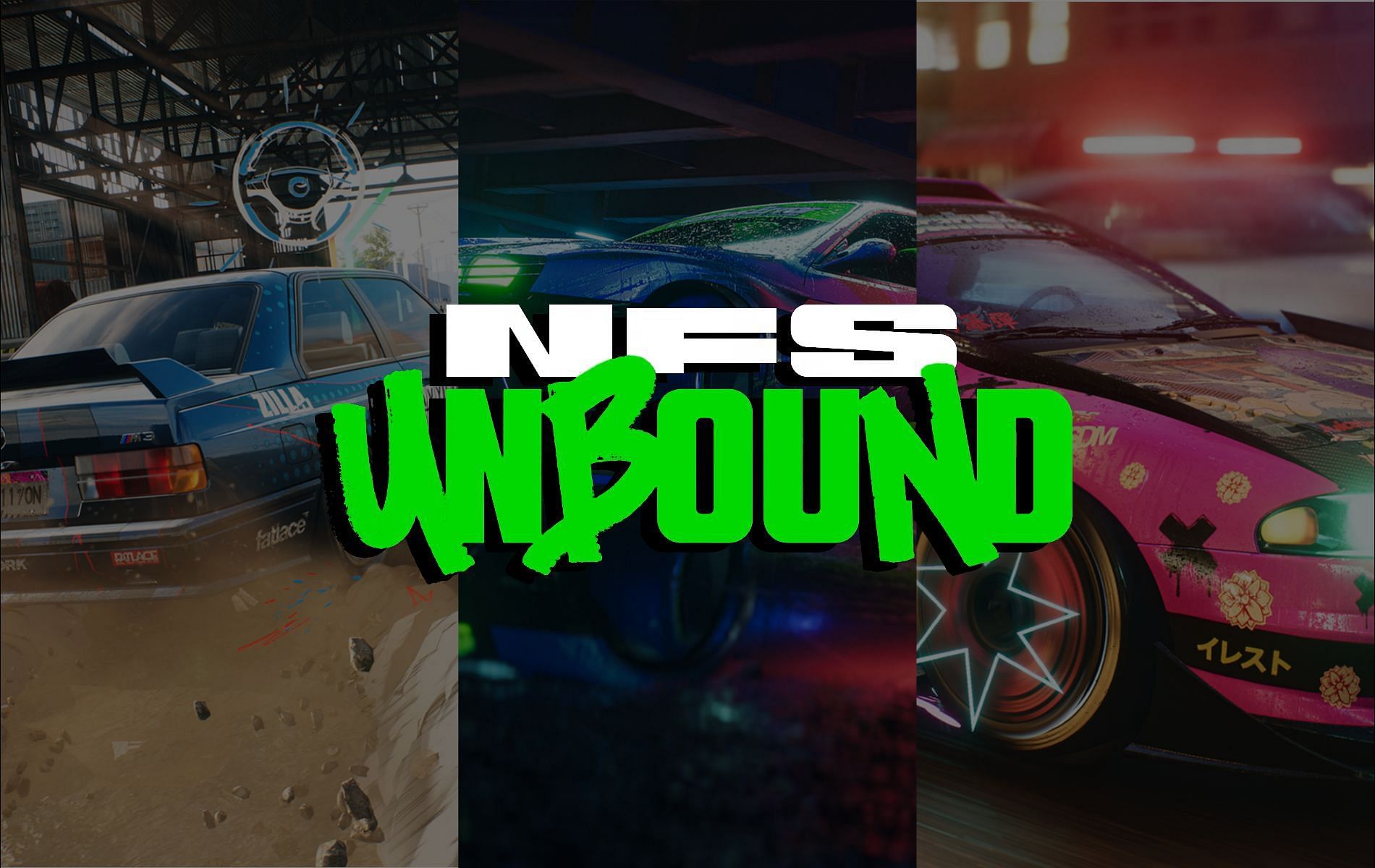 the cars of NFS Unbound (Image via EA)