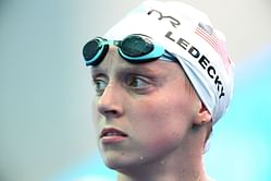 What happened to Katie Ledecky during 2019 World Championships?