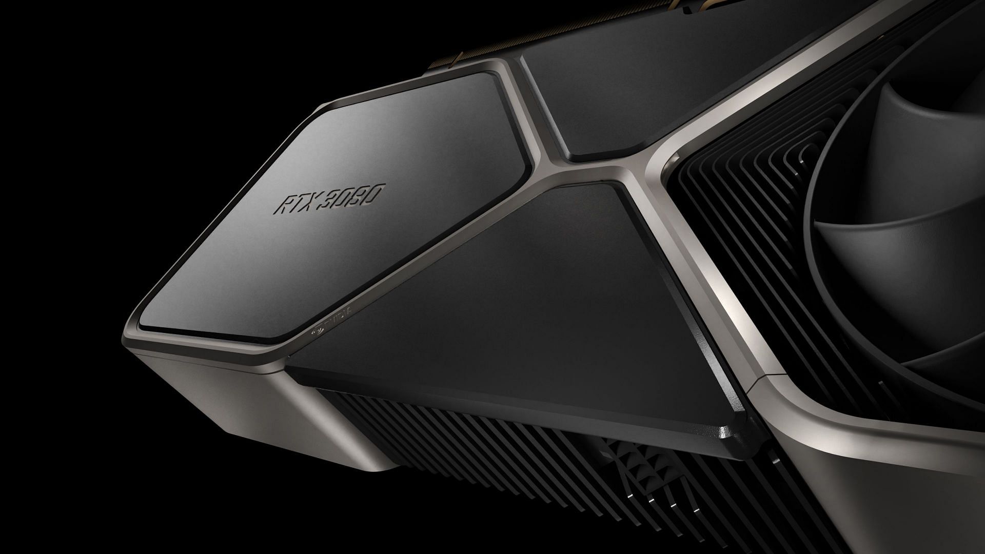 The RTX 3080 Founders&#039; Edition video card (Image via Nvidia)
