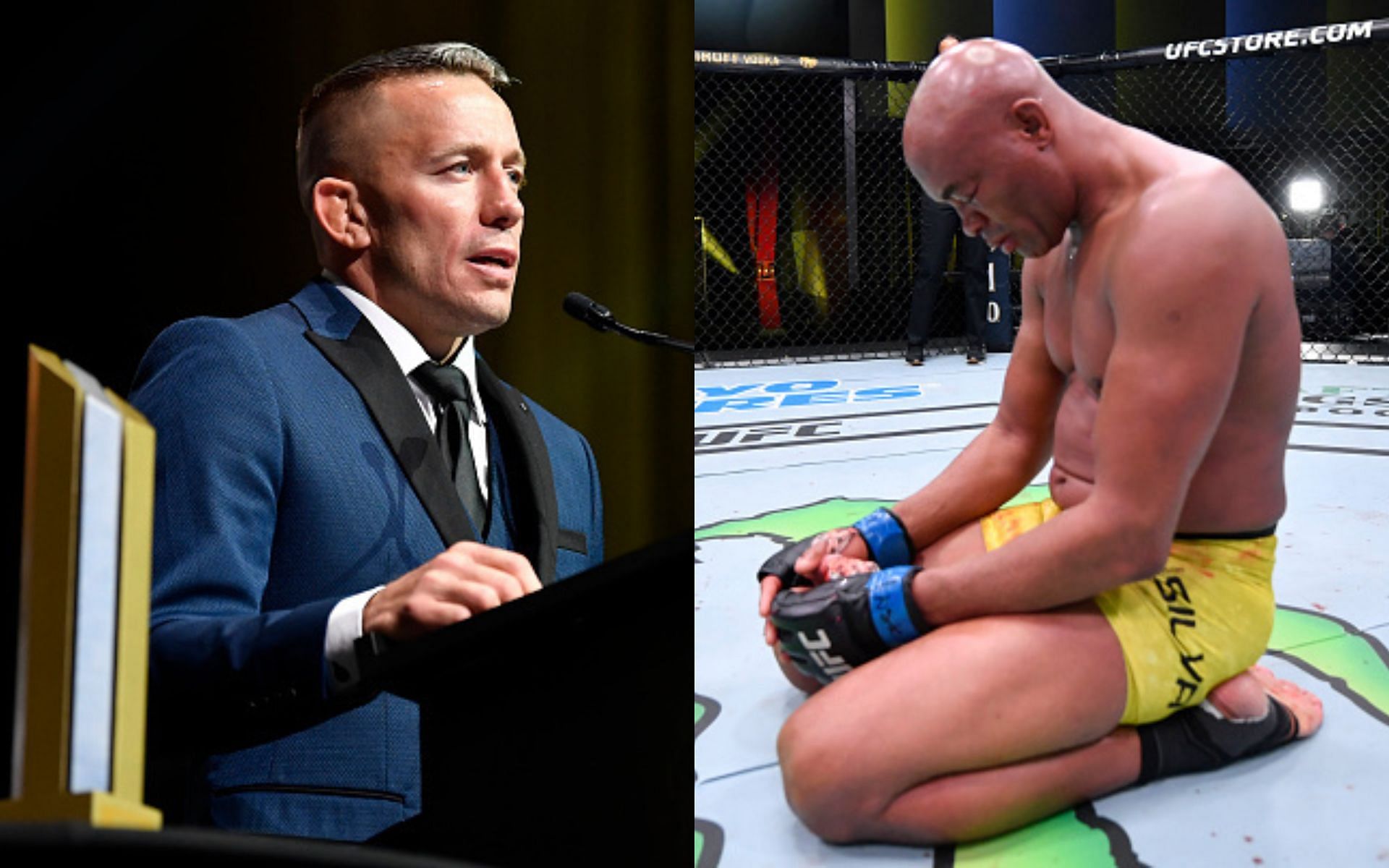 Georges St-Pierre (left), Anderson Silva (right) [Images courtesy: Getty]