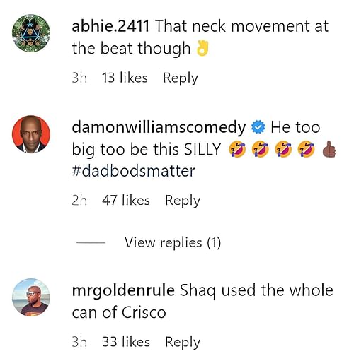 Fans react to Shaq's IG post