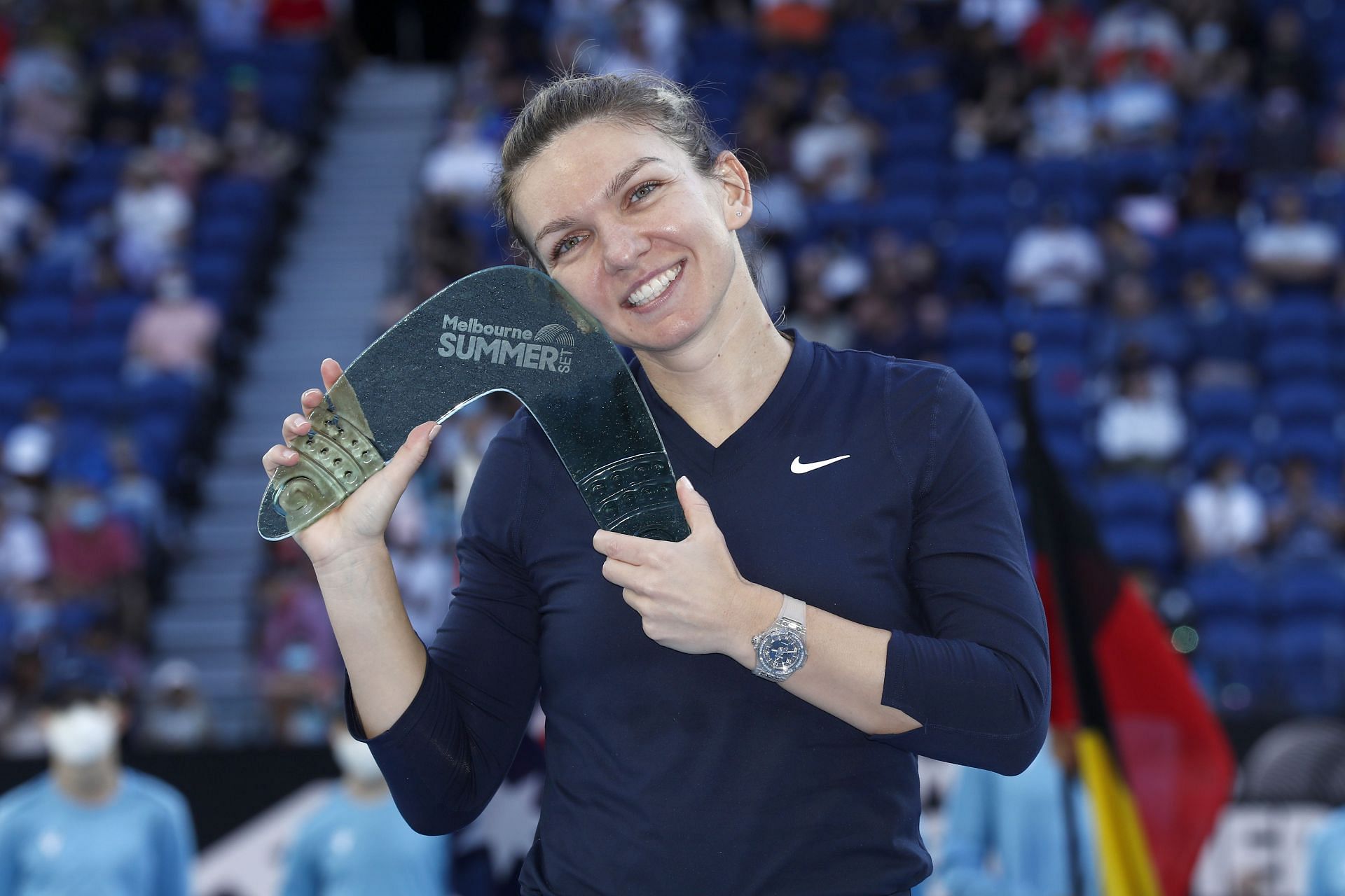 Simona Halep at the 2022 Melbourne Summer Set