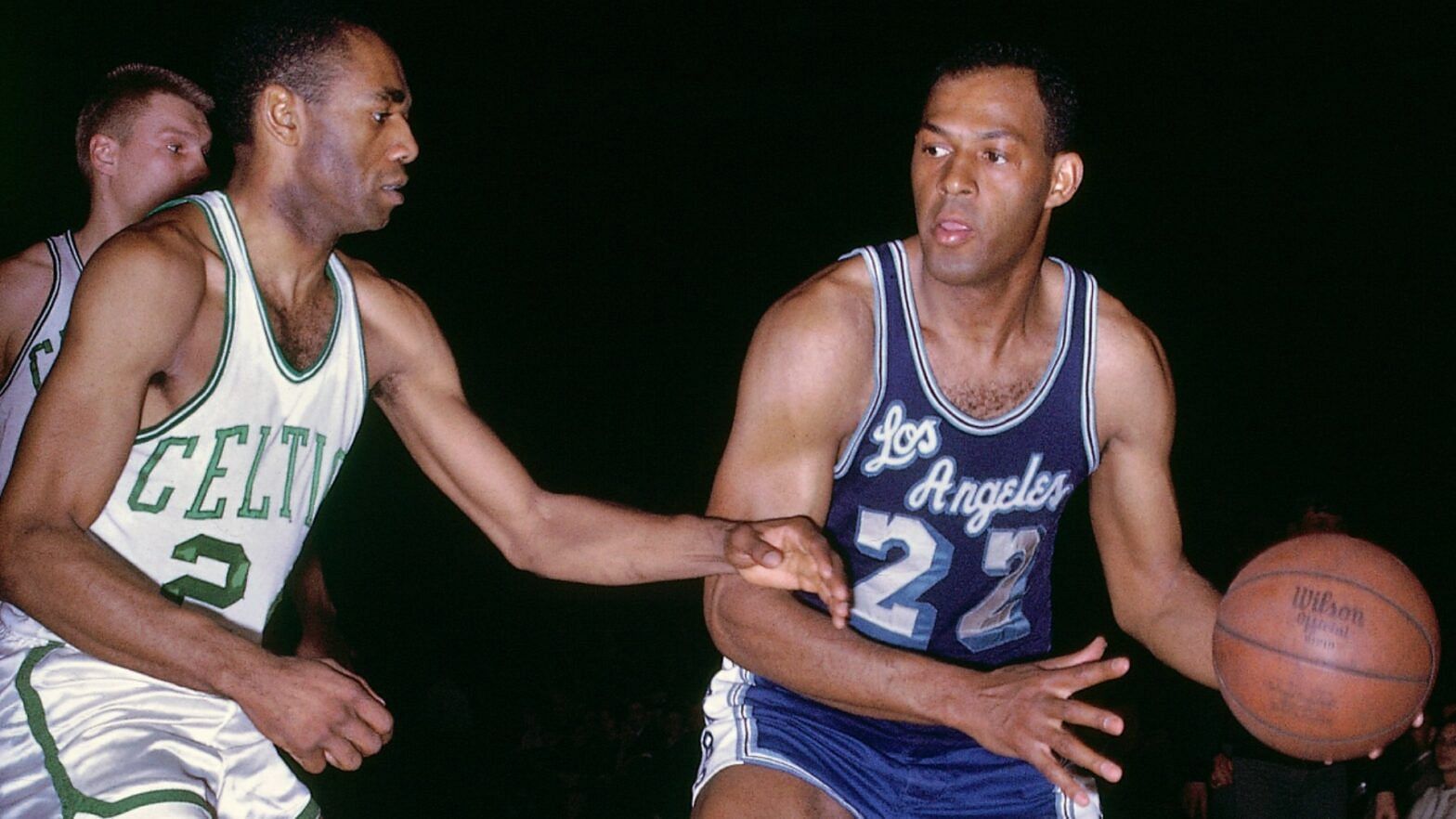 Elgin Baylor (right) went 0-7 in the NBA Finals. [photo: NBA.com]