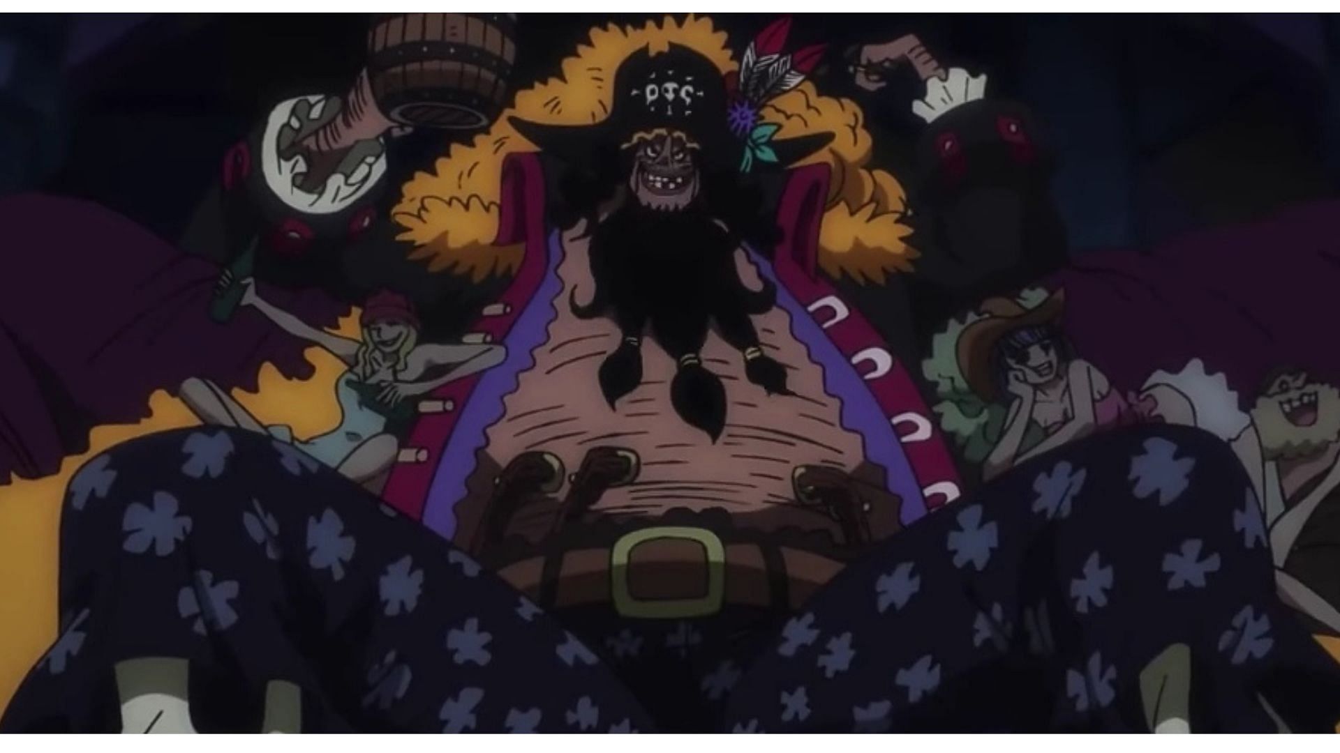 Blackbeard as seen in One Piece anime (Image via Toei Animation)