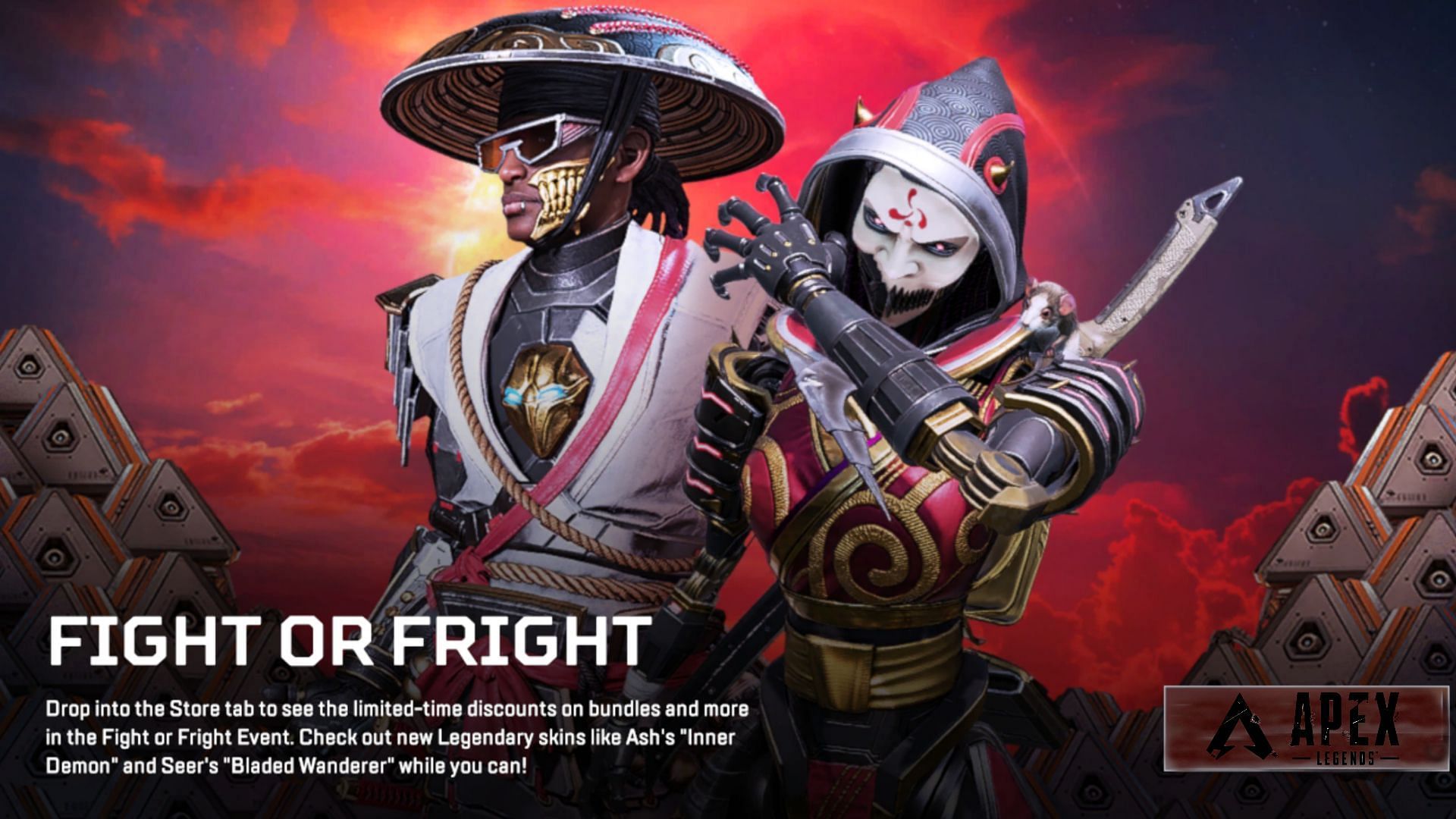 A look into all the skin available during the Fight or Fright event (Image via EA)