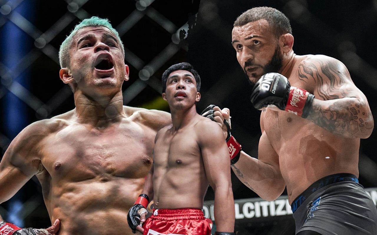 Fabricio Andrade (left), Kevin Belingon (middle) and John Lineker (right) 
