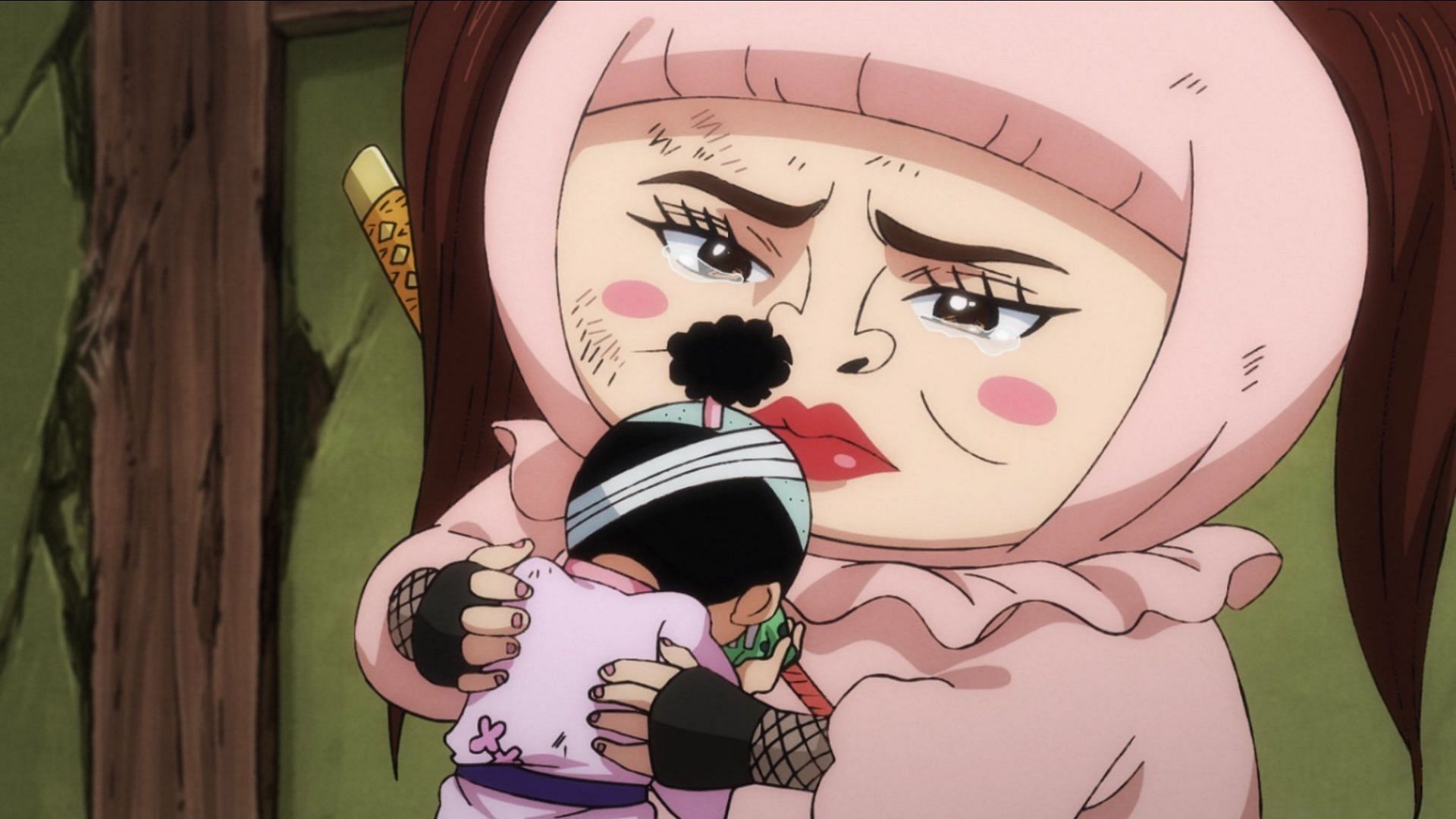 Momonosuke Spricht Mit Seinen Verbündeten In One Piece Folge 1036 (Bild Via Toei Animation)